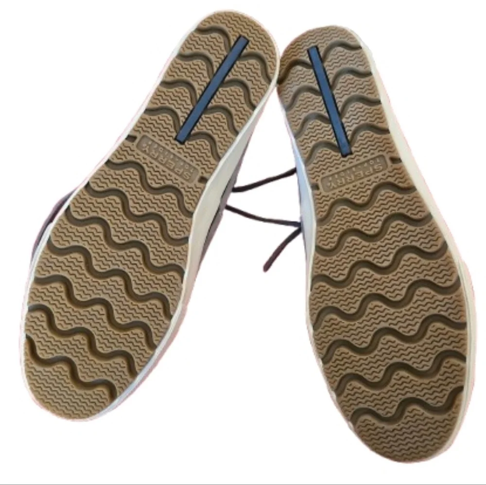 Sperry Men's Top Sider Bahama Gray and Black Canvas And Suede Chukka‎ Boots 10.5